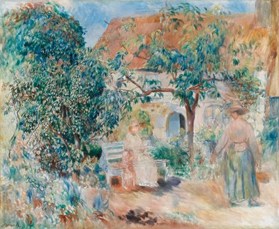 En el jardín en Bretaña de Pierre Auguste Renoir